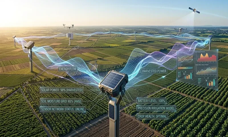 Solar-Powered Energy Harvesting Sensors for Smart Agriculture Monitoring
